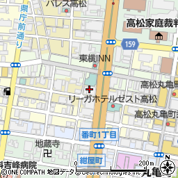 山陽放送株式会社　四国支社周辺の地図