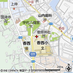 香川県高松市香西南町715周辺の地図