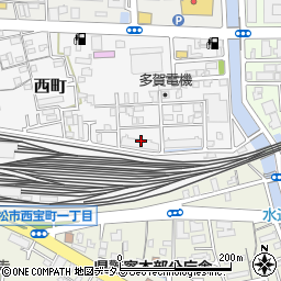 香川県高松市西町9周辺の地図