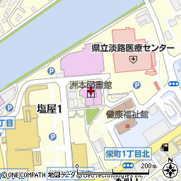 ナツコヤイオン洲本店周辺の地図