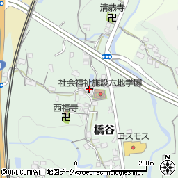和歌山県橋本市橋谷452周辺の地図