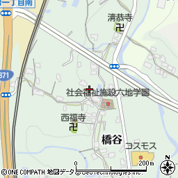 和歌山県橋本市橋谷455周辺の地図