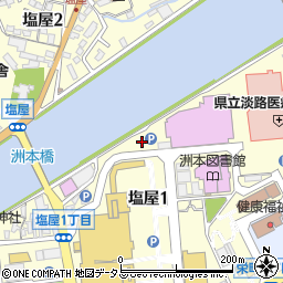 兵庫県洲本市塩屋周辺の地図