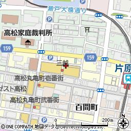 香川県高松市内町周辺の地図