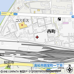 香川県高松市西町24-19周辺の地図