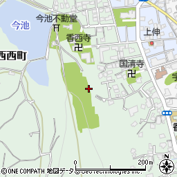 香川県高松市香西西町周辺の地図