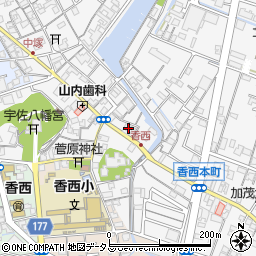 香川銀行香西支店 ＡＴＭ周辺の地図