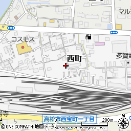 香川県高松市西町24-4周辺の地図