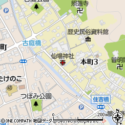 仙場神社周辺の地図
