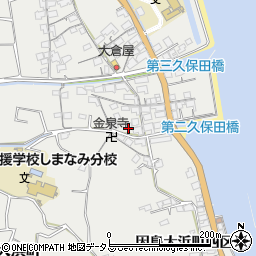 広島県尾道市因島大浜町三区周辺の地図