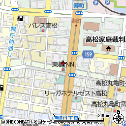 ＪＲＣシステムサービス株式会社　高松営業所周辺の地図