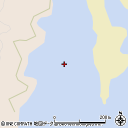 鯨瀬浦周辺の地図
