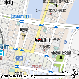 鶴身理容店周辺の地図