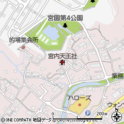宮内天王社周辺の地図