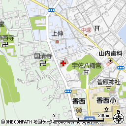 高松市香西コミュニティセンター周辺の地図