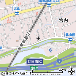 広島県廿日市市宮内986-3周辺の地図