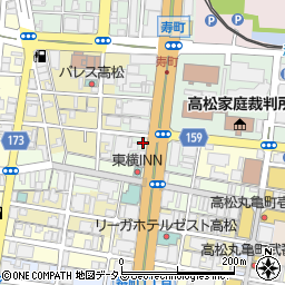 四国放送株式会社　高松支社周辺の地図