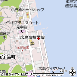 広島県広島市南区元宇品町41周辺の地図