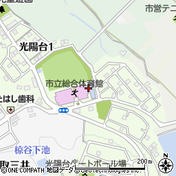 阪南市営中央プール周辺の地図