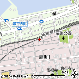 ジャノメミシン取扱店　香川県東部受付本部フリーダイヤル周辺の地図