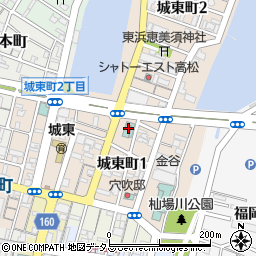 ビジネスホテル東宝イン高松周辺の地図