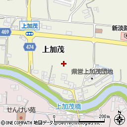 兵庫県洲本市上加茂周辺の地図