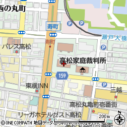 高松地方裁判所周辺の地図