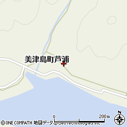 長崎県対馬市美津島町芦浦301周辺の地図