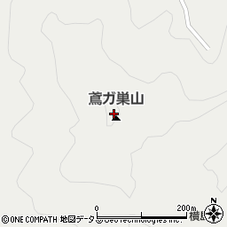 鳶ガ巣山周辺の地図