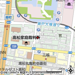 西日本放送株式会社　営業局ラジオ番組案内周辺の地図