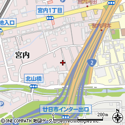 広島県廿日市市宮内355周辺の地図