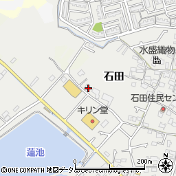 大阪府阪南市石田457周辺の地図