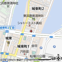 香川県高松市城東町周辺の地図