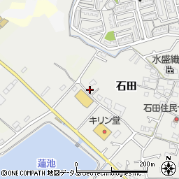大阪府阪南市石田455周辺の地図