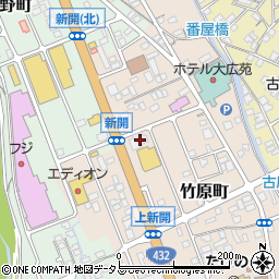 アイグループ竹原典礼会館周辺の地図