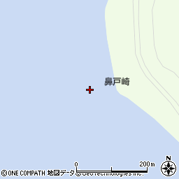 鼻戸崎周辺の地図
