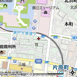 大川バス高松営業所周辺の地図