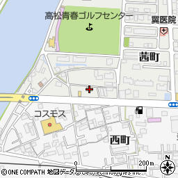 ファミリーマート高松茜町店周辺の地図