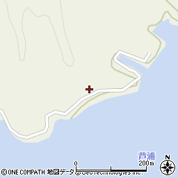 長崎県対馬市美津島町芦浦ロ周辺の地図