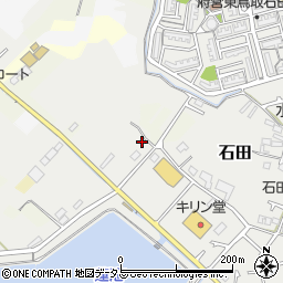 大阪府阪南市石田449周辺の地図