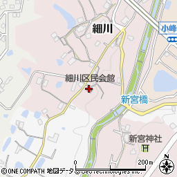 細川区民会館周辺の地図