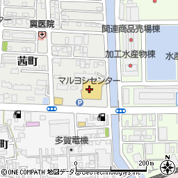 マルヨシセンター茜町店周辺の地図