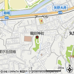 龍田神社周辺の地図