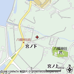広島県尾道市因島重井町宮ノ下周辺の地図