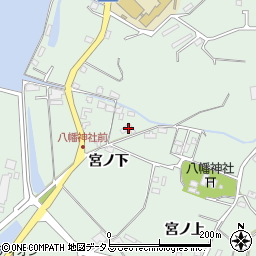 広島県尾道市因島重井町（宮ノ下）周辺の地図