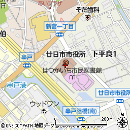 広島県廿日市市周辺の地図