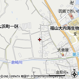 広島県尾道市因島大浜町一区周辺の地図