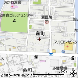 香川県高松市茜町周辺の地図