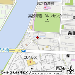 香川県高松市茜町25周辺の地図