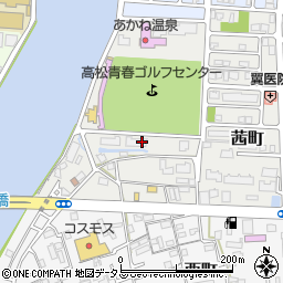 香川県高松市茜町26周辺の地図
